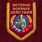 Военный вымпел Ветерану боевых действий
