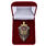 Нагрудный знак 70 лет ВЧК-КГБ в бархатистом футляре муляж