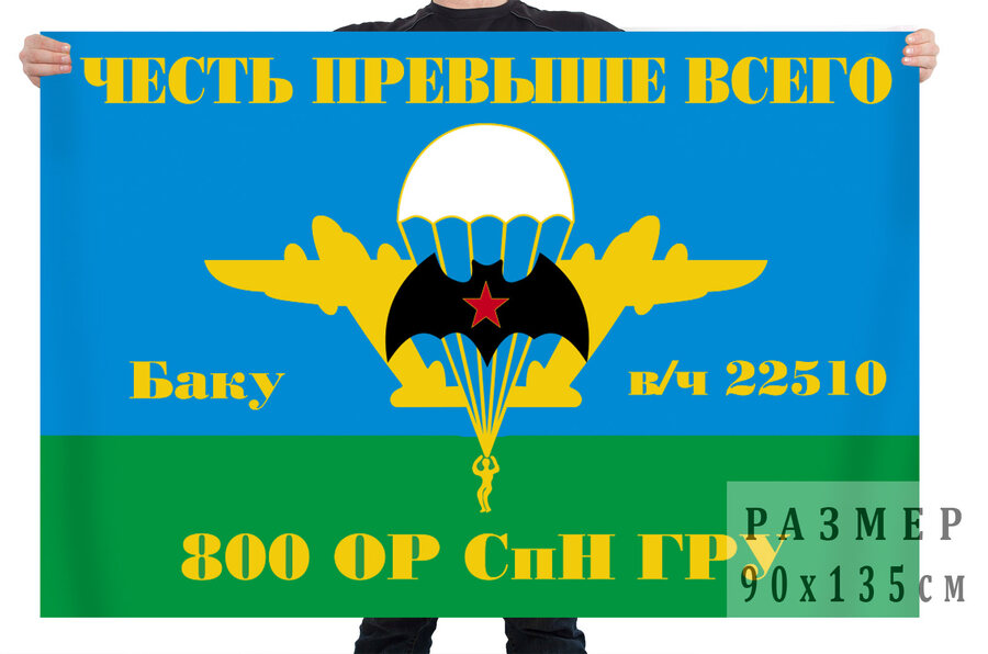 Флаг Флаг 800 ОРСпН ГРУ (Баку)