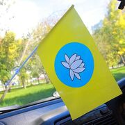Флаг в машину с присоской Калмыкии