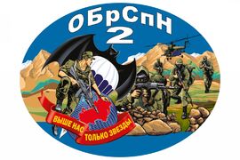 Автомобильная Наклейка 2 ОБрСпН ГРУ