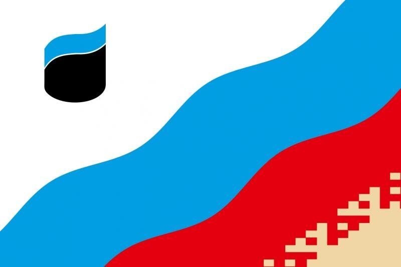 Флаг Губкинского ЯНАО 90x135 большой
