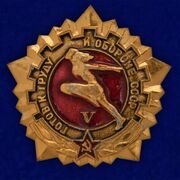 Значок Готов к труду и обороне СССР 5 ступень образца 1972 года