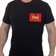 Футболка с вышивкой Спецназ ВВ (Черная)