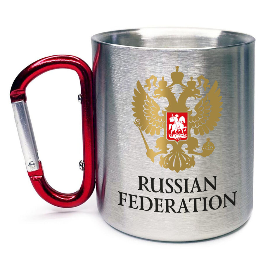 Кружка с карабином RUSSIAN FEDERATION