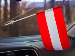 Флажок в машину с присоской Австрия