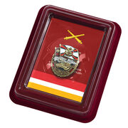 Знак За службу в 305-ой артиллерийской бригаде в наградной коробке с удостоверением в комплекте