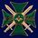 Знак Крест За службу на Кавказе (зелёный) в наградной коробке с удостоверением в комплекте 3