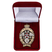 Знак в бархатистом футляре Лучший сотрудник патрульно-постовой службы