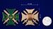 Знак Крест За службу на Кавказе (зелёный) в наградной коробке с удостоверением в комплекте 7