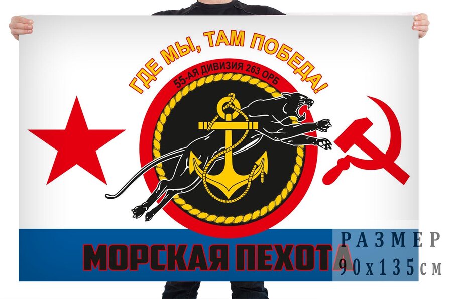 Флаг 55 Дивизии 263 ОРБ Морской пехоты