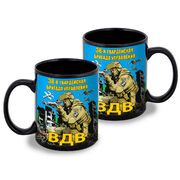 Кружка 38 гвардейская бригада управления ВДВ (Черная)
