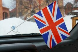 Флажок в машину с присоской Великобритания