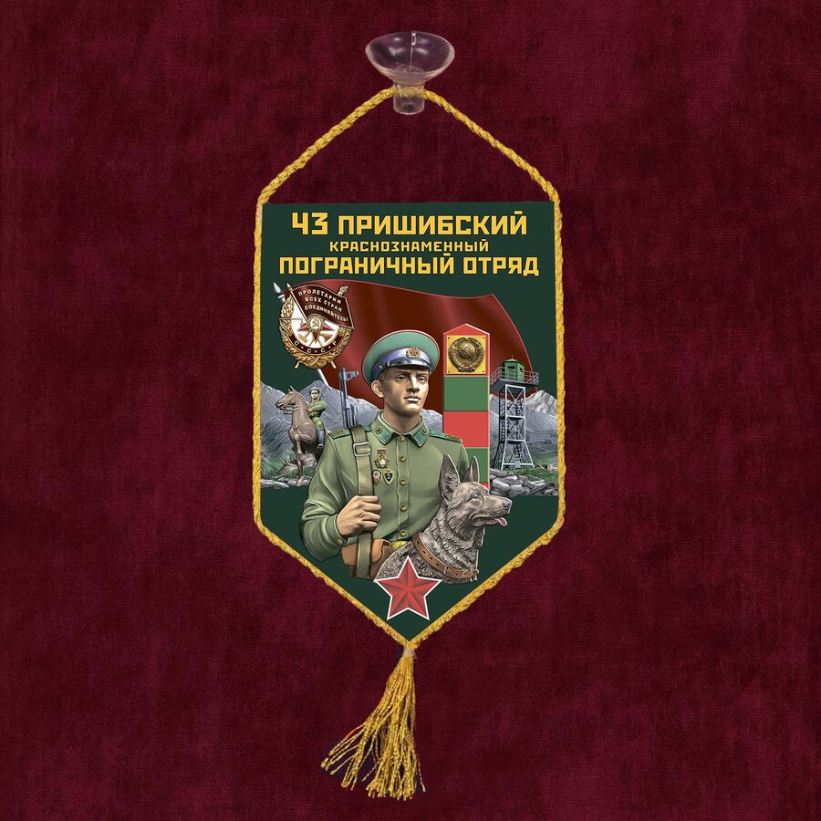 Вымпел 43 Пришибский погранотряд на присоске 