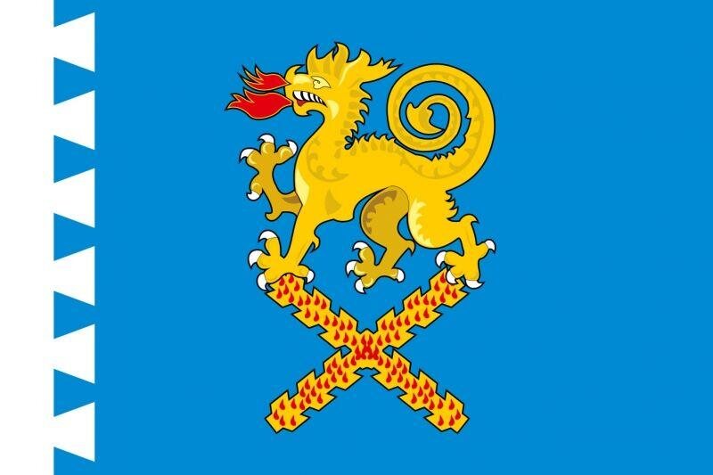 Флаг Новой Ляли Свердловской области 90x135 большой