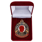 Знак Крепи оборону СССР (К.Ворошилов) в бархатистом футляре (копия)