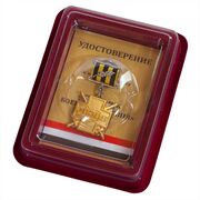 Медаль Участнику военной операции в Сирии в наградной коробке с удостоверением в комплекте