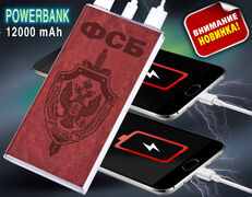 Power Bank в кожаном чехле ФСБ