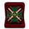 Знак в бархатистом футляре Крест За службу на Кавказе (зелёный) 3