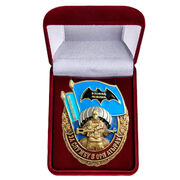 Знак в бархатистом футляре За службу в ОРП Атырау - Казахстан