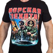 Футболка Морпехи России (Черная)