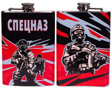 Карманная фляжка принт Спецназ