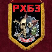 Военный вымпел о службе в войсках РХБЗ