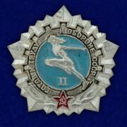 Значок Готов к труду и обороне СССР 2 ступень образца 1972 года