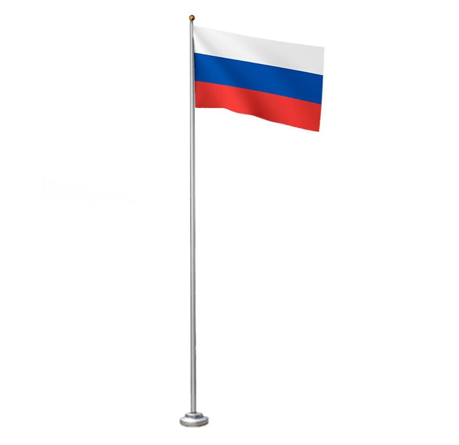 Алюминиевый секционный флагшток (6 секций) на 4,5м; на 6м; на 7м