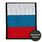 Армейский шеврон триколор РФ (8х10 см) 2