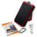 Power Bank на 12000 mAh с ручной подзарядкой и солнечным генератором (Красный) 3
