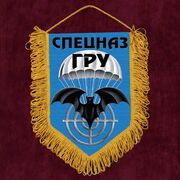 Военный вымпел с эмблемой Спецназа ГРУ