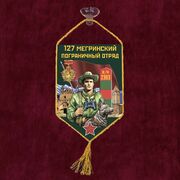 Вымпел 127 Мегринский пограничный отряд на присоске 