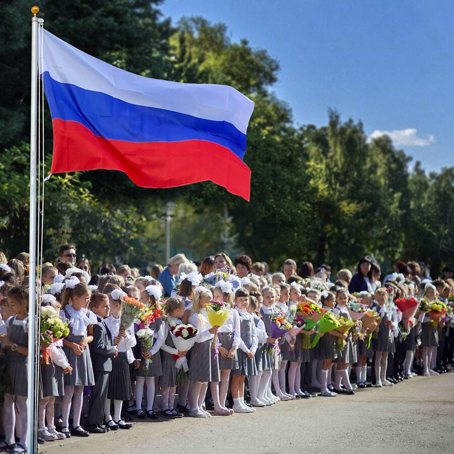 Уличный секционный алюминиевый флагшток для школьных мероприятий, линеек, установки на личных участках (4.5 - 7.5 м)