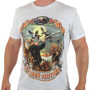Футболка Охотник (Белая)