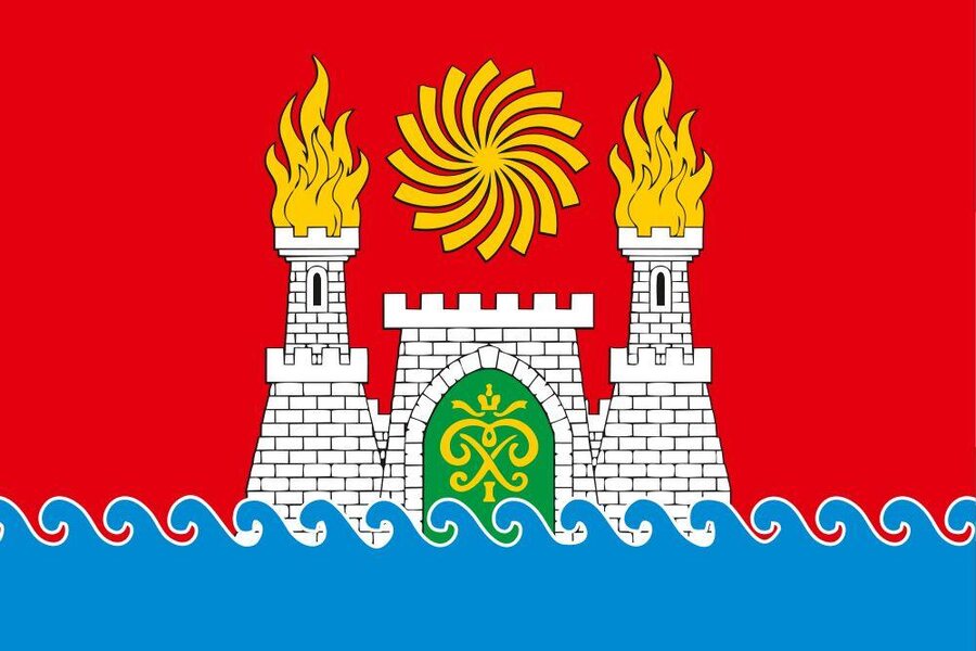 Флаг Махачкалы 90х135 большой