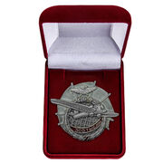 Знак ГВФ АНТ-9 За налет 300 тыс. км в бархатистом футляре (копия) 