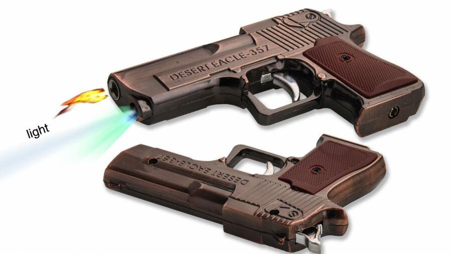 Зажигалка-пистолет Desert Eagle 357 (с фонариком)