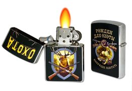 Зажигалка бензиновая двухсторонняя для охотника