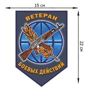Автомобильная наклейка Ветеран боевых действий (22x15 см)