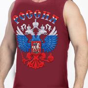Майка Россия Триколор (Бордо)