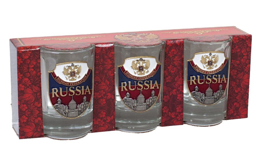 Подарочный набор стопок RUSSIA