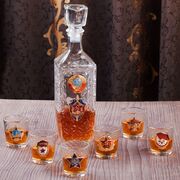 Подарочный водочный набор КГБ (графин +6 стопок)