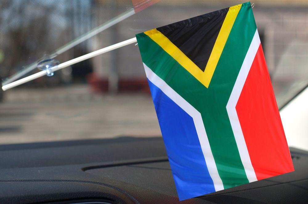 Флажок в машину с присоской ЮАР