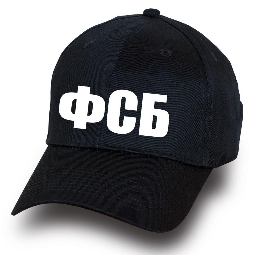 Военная кепка с надписью ФСБ (Черная)