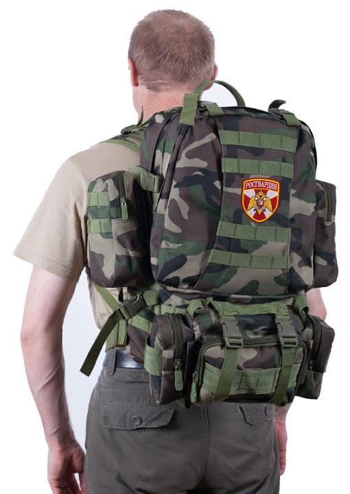 Штурмовой армейский рюкзак с нашивкой Росгвардия (Французский паттерн ССЕ)