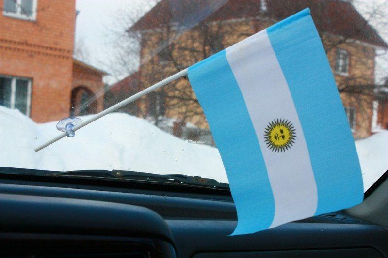 Флажок в машину с присоской Аргентина