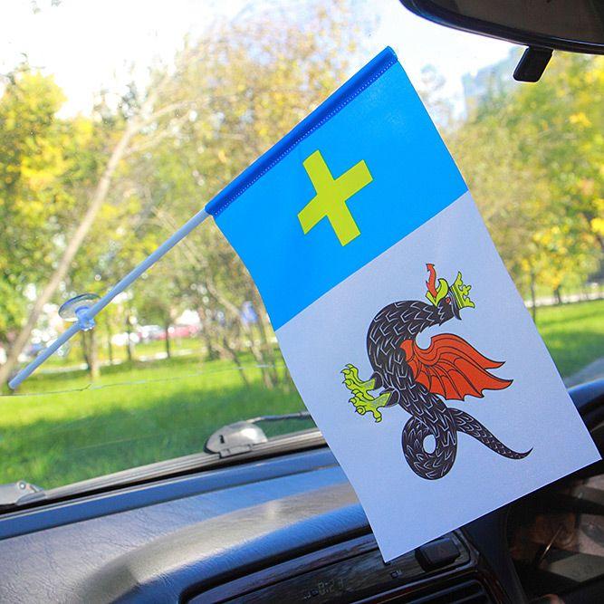 Флаг в машину с присоской Каширского района