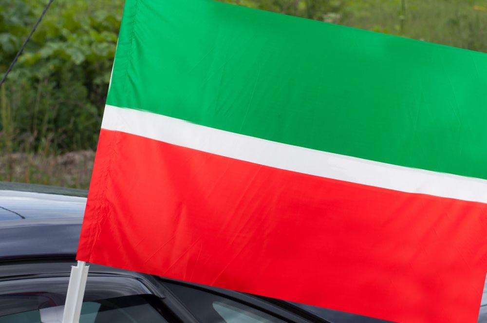 Флаг на машину с кронштейном Татарстана