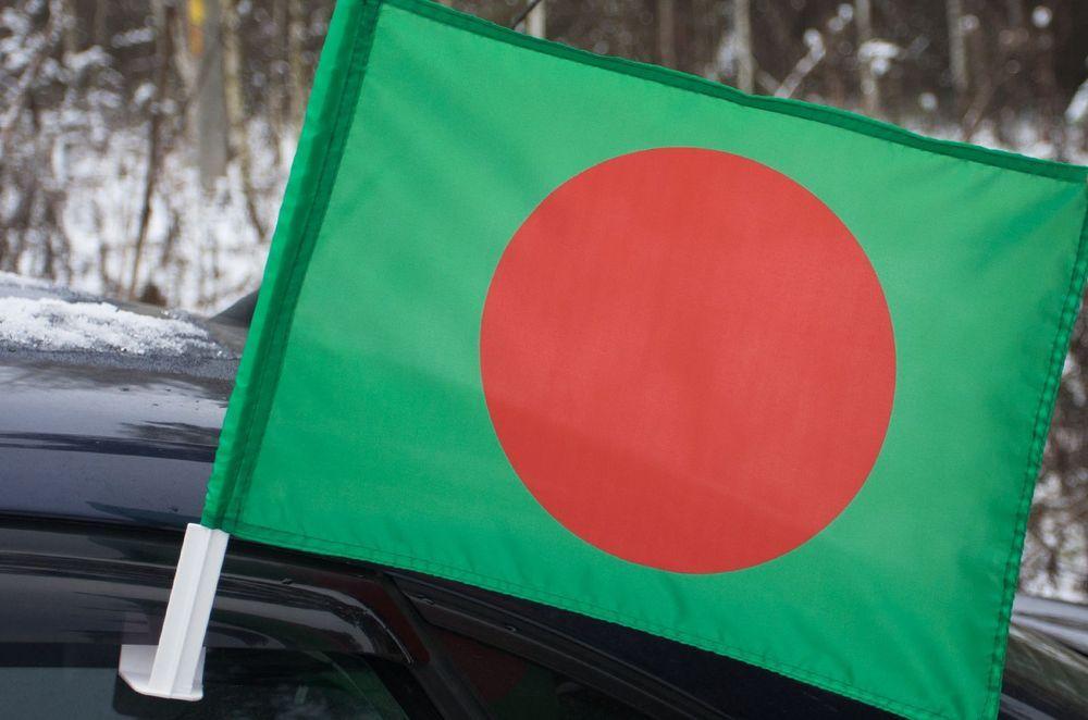 Флаг на машину с кронштейном Бангладеш